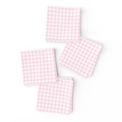 baby pink gingham, 1/4" squares