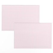 baby pink gingham, 1/4" squares