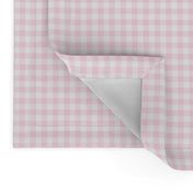 baby pink gingham, 1/4" squares