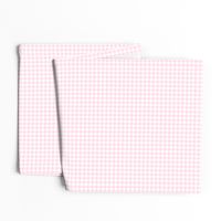 baby pink gingham, 1/4" squares