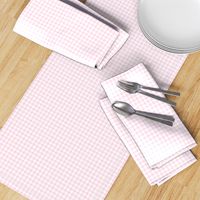 baby pink gingham, 1/4" squares