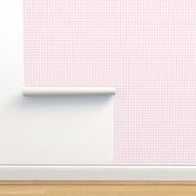 baby pink gingham, 1/4" squares