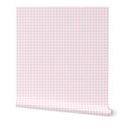 baby pink gingham, 1/4" squares