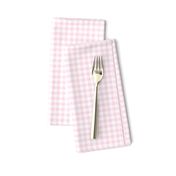 baby pink gingham, 1/4" squares