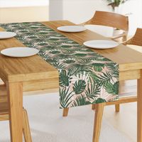 Hideaway - Tropical Palm Leaves Blush Pink Medium Scale