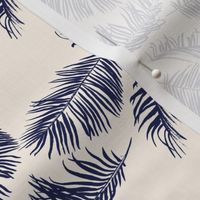 Blue palm leaves