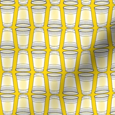 Flip Cup Plastic Cup pattern in Yellow