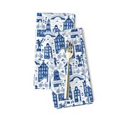 Holland in Royal Delft blue watercolors (small)