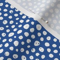 Dots on solid evening blue
