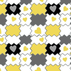 Putting the Pieces Back 2gether Again-yellow/ gray  