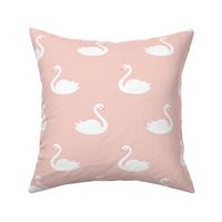 Swan - Pink background