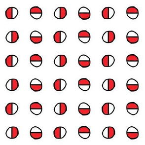 Circles divided in Two