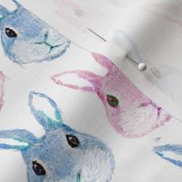  rabbit  pastel nursery cute, boho baby bunny