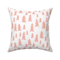 tree fabric // nursery baby woodland design nursery - peach
