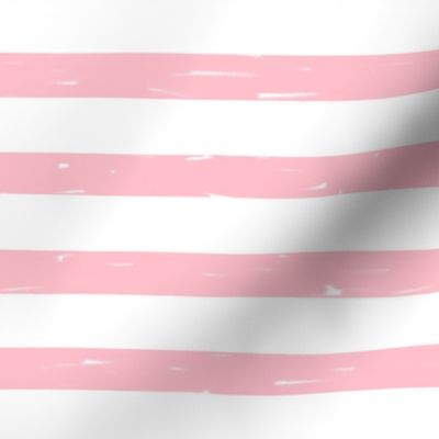 stripe fabric // nursery baby design baby girl fabric - pink