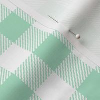 gingham fabric // buffalo plaid design nursery baby design - mint