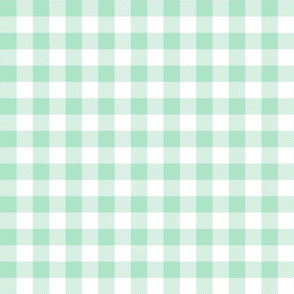 gingham fabric // buffalo plaid design nursery baby design - mint