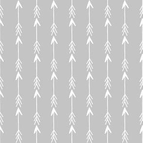 arrow fabric // nursery baby design - grey