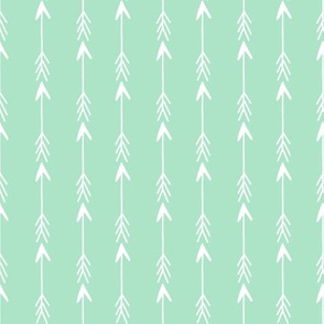 arrow fabric // nursery baby design - mint