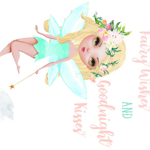 42"x36" Floral Fairy with Quote