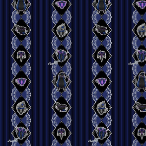 My Gothic Tea Set - Blue and Purple