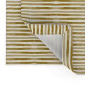 Watercolor stripes - golden stripes, pin stripes, mustard yellow stripes