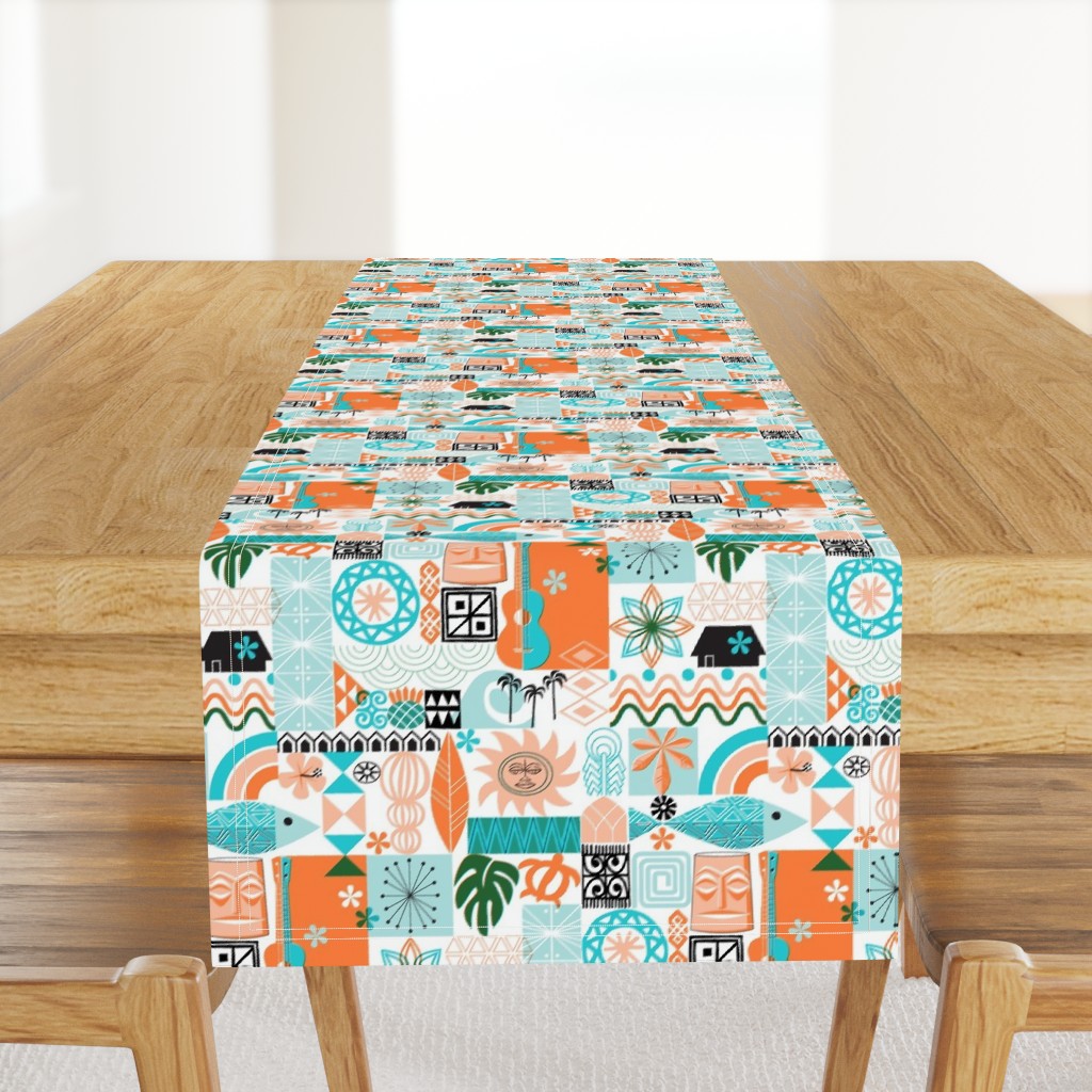 na paila*  (Orange and Turquoise) || vintage hawaiian