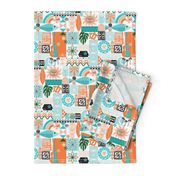 na paila*  (Orange and Turquoise) || vintage hawaiian