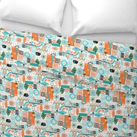 na paila*  (Orange and Turquoise) || vintage hawaiian