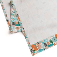 na paila*  (Orange and Turquoise) || vintage hawaiian