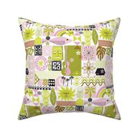 na paila* (Pink and Chartreuse) || vintage hawaiian