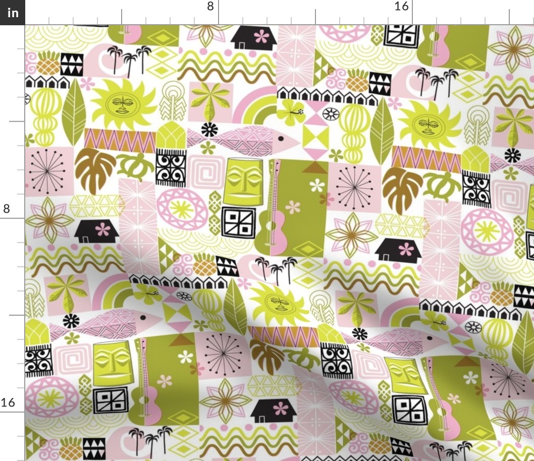 na paila* (Pink and Chartreuse) || vintage hawaiian