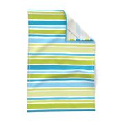 Aqua & Lime Stripe