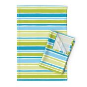 Aqua & Lime Stripe