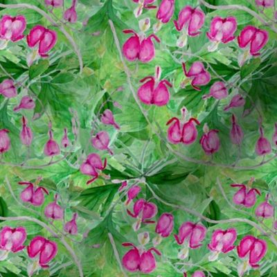 Bleeding_heart_toss_bunch_leaves_seamless_double