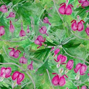 Bleeding_heart_toss_bunch_leaves_seamless_double