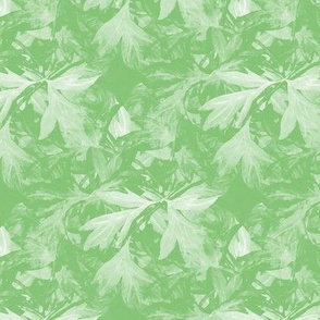 Bleeding_heart_green_bunch_leaves_seamless_double_leaves_inverse