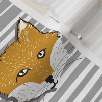 Foxy Stripe (mustard + silver)