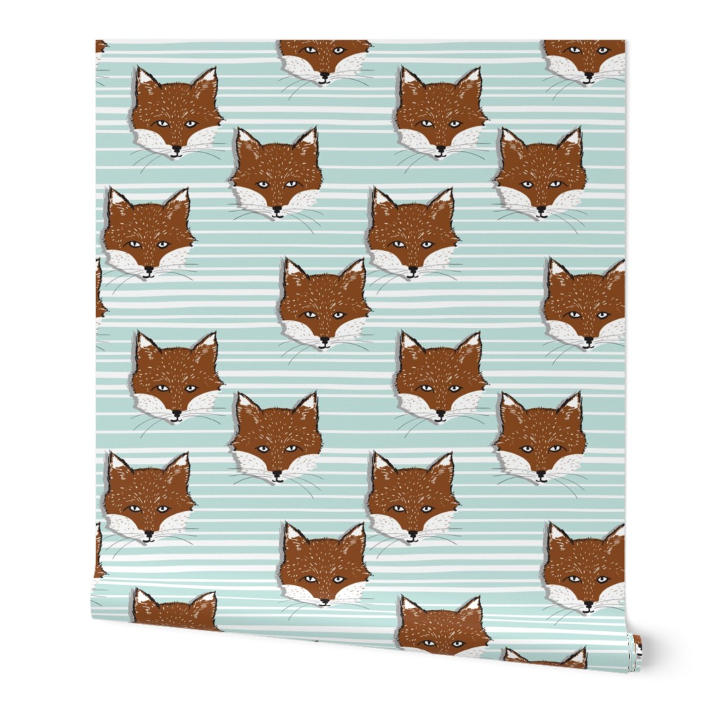 Foxy Stripe (sienna/powder blue)