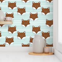 Foxy Stripe (sienna/powder blue)