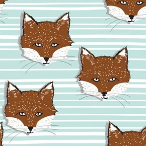 Foxy Stripe (sienna/powder blue)