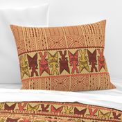 Coco and Red Clay Tiki Luau Tribal Print