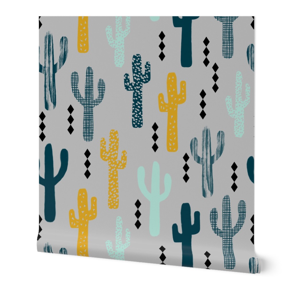 cactus mustard mint navy kids tri minimal white background trendy design for ss16 tropical trendy southwest kids nursery clothing baby decor