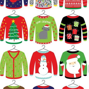 4" Ugly Christmas Sweaters