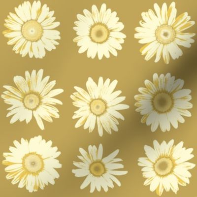 golden daisy dots