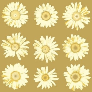 golden daisy dots