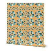 Quilt Blocks, Yellow, Blue 