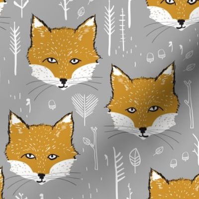 Foxy Forest (mustard/silver)