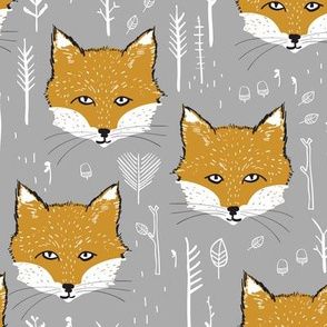 Foxy Forest (mustard/silver)