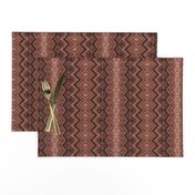 Chocolate Brown Rickrack Stripe, large